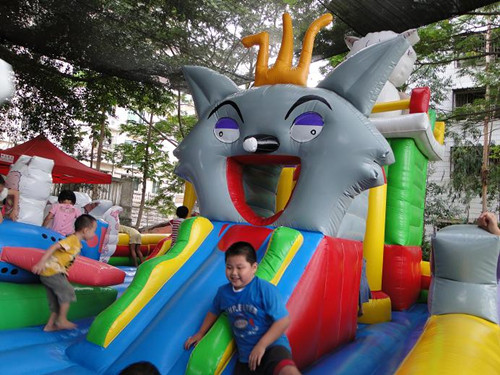 Inflatable amusement park