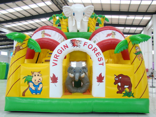 Inflatable amusement park