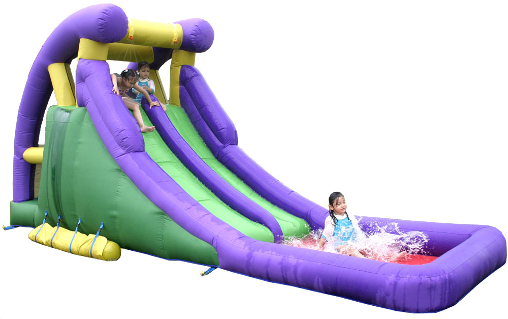 Inflatable water slide