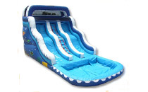 Inflatable water slide