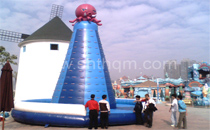 Inflatable rock climbing