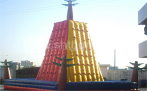 Inflatable rock climbing