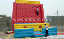 inflatable rock climbing