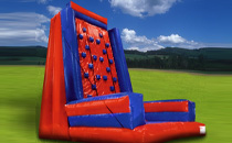 Inflatable rock climbing