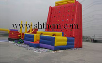 inflatable rock climbing
