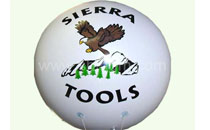 Inflatable advertising balloon