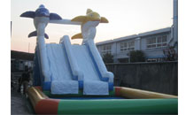 infltable water slide